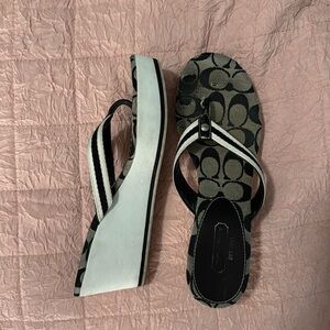 Coach wedge sandals